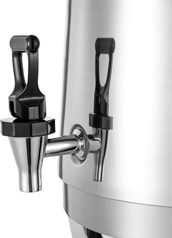 3.5 Gallon Hot Beverage Dispenser, Hot Drinks Dispenser with Spigot for Parties Buffet Catering, Stainless Steel Coffee Chafer Urn for Milk Coffee Tea Water Juice, (About 52 Cup) (Silver) in Saudi Arabia