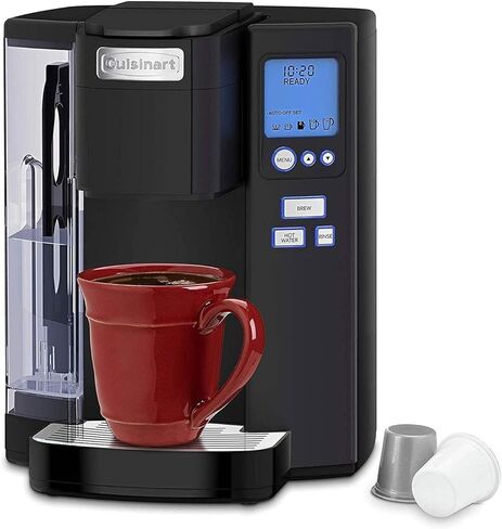Cuisinart Coffee Maker, Single Serve 72-Ounce Reservoir Coffee Machine, Programmable Brewing & Hot Water Dispenser, Stainless Steel SS-10CGR, Light Grey in Saudi Arabia