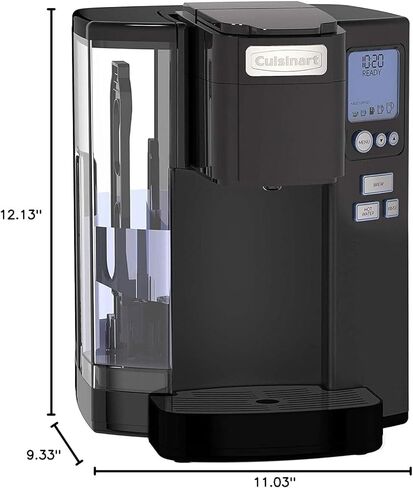 Cuisinart Coffee Maker, Single Serve 72-Ounce Reservoir Coffee Machine, Programmable Brewing & Hot Water Dispenser, Stainless Steel SS-10CGR, Light Grey in Saudi Arabia