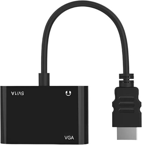 HDMI متوافق مع محول VGA لجهاز العرض HDTV 4in1 HDMI متوافق مع VGA+3.5 مم مقبس الصوت+Micro USB+HD in Kuwait