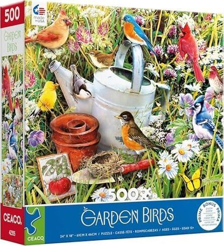 Ceaco - Garden Birds - 500 Piece Jigsaw Puzzle in Kuwait