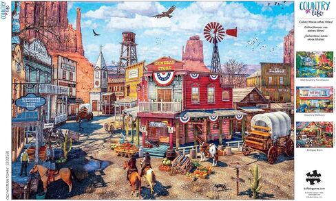 بافالو جيمز - احجية الصور المقطوعة من كونتري لايف - المدينة الغربية القديمة - 500 قطعة in Kuwait