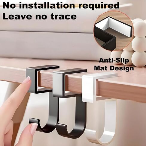 JAKO Headphone Stand, Headset Stand for Desk Aluminum Alloy Headphone Holder Hanger with Fit for Computer Accessories, Study Desk Hook for Xbox/PS4 Gaming Headset, Office, Computer Desk (2 Pcs Black) in Kuwait