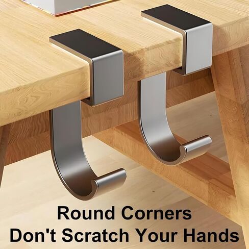 JAKO Headphone Stand, Headset Stand for Desk Aluminum Alloy Headphone Holder Hanger with Fit for Computer Accessories, Study Desk Hook for Xbox/PS4 Gaming Headset, Office, Computer Desk (2 Pcs Black) in Kuwait
