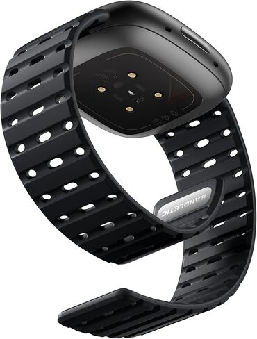 Watchband Magnetic متوافق مع Fitbit versa 3 فرق للرجال والنساء ، حزام بديل للرياضة الخفيفة الوزن القابلة للتنفس لـ Fitbit Versa 4/Sense 2/Sense in Kuwait