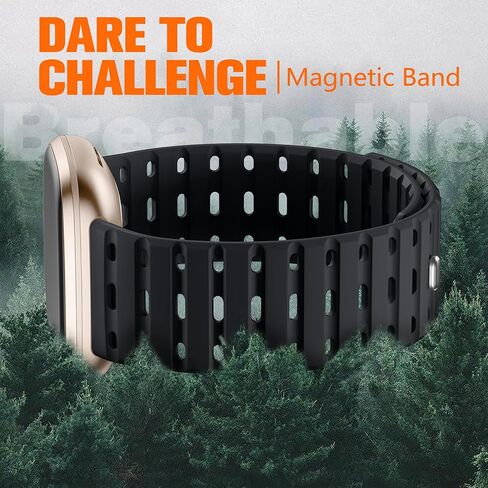Watchband Magnetic متوافق مع Fitbit versa 3 فرق للرجال والنساء ، حزام بديل للرياضة الخفيفة الوزن القابلة للتنفس لـ Fitbit Versa 4/Sense 2/Sense in Kuwait