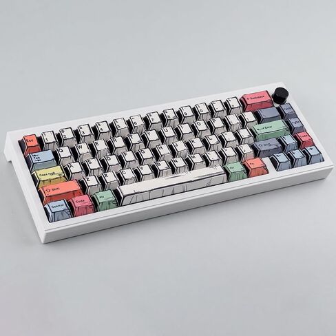 Tsungup PBT MOA ملفات تعريف مفاتيح ، Keycaps Keycaps 60 75 في المئة ، 130 مفتاح الصبغة قطران مخصصة CHISP CAنش in Kuwait
