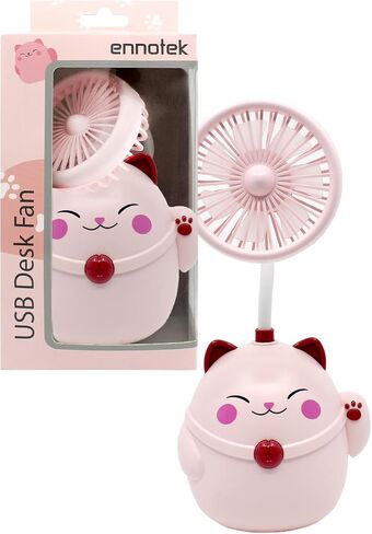 Cute Animal Table Top Yellow Fan USB-C, Fun Office Desk Accessories, Desk Fans Small Quiet Electric Plug In, Small Plug In Fan, Table Fans, Cubical Accessories for Work (Green) in Saudi Arabia