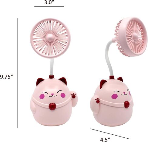 Cute Animal Table Top Yellow Fan USB-C, Fun Office Desk Accessories, Desk Fans Small Quiet Electric Plug In, Small Plug In Fan, Table Fans, Cubical Accessories for Work (Green) in Saudi Arabia