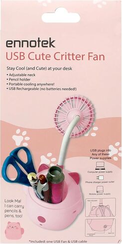 Cute Animal Table Top Yellow Fan USB-C, Fun Office Desk Accessories, Desk Fans Small Quiet Electric Plug In, Small Plug In Fan, Table Fans, Cubical Accessories for Work (Green) in Saudi Arabia