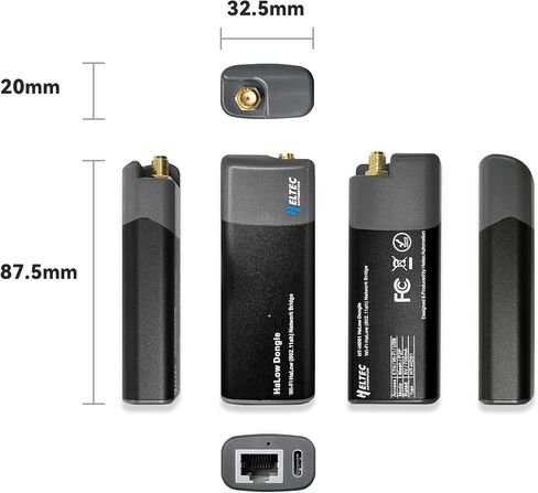 Heltec Wi-Fi HaLow Dongle WiFi Extender Signal Booster Wireless Bridge 802.11ah Network Booster Long Range Wireless Access WiFi Extender Ethernet Bridge Repeater (AP+STA Pair Set) in Saudi Arabia