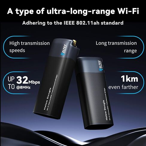 Heltec Wi-Fi HaLow Dongle WiFi Extender Signal Booster Wireless Bridge 802.11ah Network Booster Long Range Wireless Access WiFi Extender Ethernet Bridge Repeater (AP+STA Pair Set) in Saudi Arabia