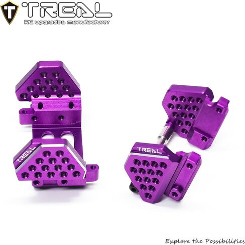 TREAL Aluminum 7075 Front & Rear Shock Mounts for TRX-4M 1/18 Upgrades Parts (Purple) in Saudi Arabia