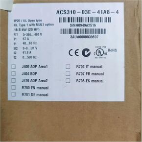 CungSu Expedited ACS310-03E-41A8-4 New and Sealed in Box ACS31003E41A84 1 Year Warranty