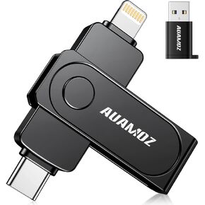محرك أقراص فلاش 512 جيجابايت مخصص لـ iPhone ، ملفات تخزين Memory Files Photos Videos Fideos ، متوافق مع جهاز كمبيوتر iPad iPad Android ، والتوصيل والتشغيل ، لا يوجد تطبيق مطلوب (Rose Gold)