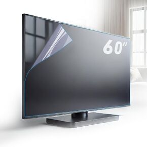 Anti Glare TV Screen Protector for 60 Inch, Out Blue Light, Relieve Eye Strain, Anti Glare Film for TV New Upgrade Frosted Surface Anti Scratch, No Bubbles (60" W1327MM)