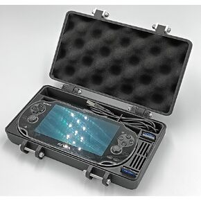 Rugged Protective Carrying Case for PS Vita 1000 - Holds 14 Games and USB Cable