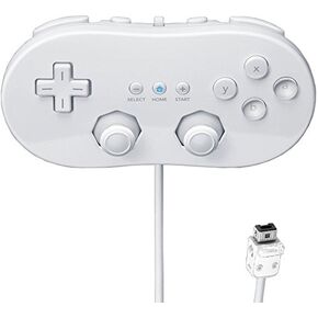 Beastron Classic Controller Compatible with Wii, White (1 Pack) (Renewed)