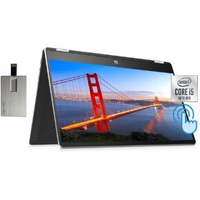 HP Envy x360 2-in-1 14" FHD Touchscreen Laptop, Intel Core 7 150U, 16GB RAM, 2.28TB Storage(2TB SSD+288GB Docking Station Set), Backlit Keyboard, Fingerprint Reader, Windows 11 Home, Natural Silver