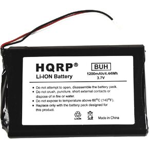 HQRP 1200mAh Battery for Garmin 361-00035-03 361-00051-01 Nuvi 2450 2450LMT 2455 2455LMT 2455LT 2460 2460LMT 2475 2457 2457LMT 2460 2460LT 2497 2497LMT 361-00061-02 GPS Navigator