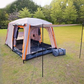 خيام التخييم ، خيمة من 4 إلى 8 شخص ، تصميم جدار مستقيم ، مع خيام كاملة المغلفة بجميعها للتخييم ، المشي لمسافات طويلة ، النزهة ، Bivy in Kuwait