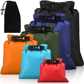 6Pack Waterproof Dry Bags,lightweight outdoor dry bags,Multi-color Waterproof Storage Bags for Outdoor Hiking Climbing Camping Rafting Fishing Travel