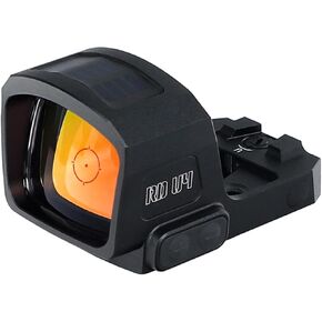 ohhunt RD U4MR Multi-Reticle Red Dot Sight 7075 Aluminum Compatible with RMR Footprint and Picatinny Mount 1X30mm Red Dot Sight Side-Mounted Battery Solar Panel Shake Awake