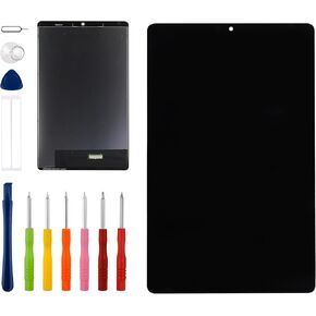[with Frame] Vvsialeek New LCD Touch Screen Digitizer Assembly for Tab M8 4th [6.2 inch] with Technical Repair Tools Kit- Fingerprint Function