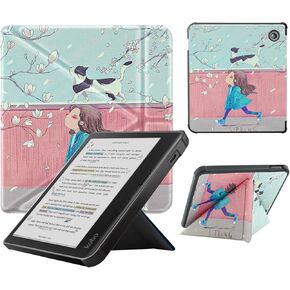 Case Compatible with Kobo Libra Colour(2024) and Kobo Libra 2(2021) e-Reader, Includes a Screen Protector - Premium PU Leather Cover with Auto Sleep/Wake