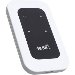 Tangxi Portable 4G/5G Mobile Hotspot, 5G Modem Wireless Router with Sim Card Slot, 300Mbps High Speed, 10 Connected Devices, 2100mAh Battery, Portable WiFi Device for Travel
