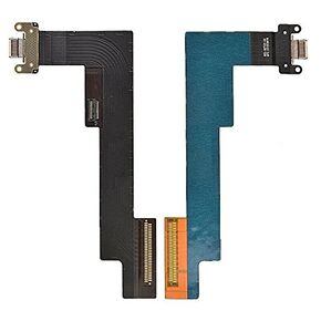 OEM Replacement for iPad Air 5th Generation USB Charger Charging Port Dock Connector Flex Cable A2588 (WiFi Version) USA (Black)