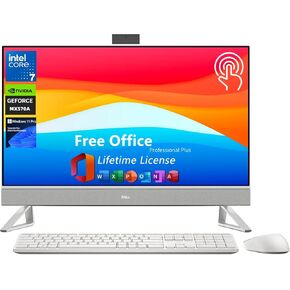 Dell Inspiron 7730 All in One Desktop Computer, 27" FHD Touchscreen, Intel 10-Core 7 150U, NVIDIA GeForce MX570A, 32 GB RAM, 2 TB SSD, Wi-Fi 6E, Win 11 Pro, Office Pro Lifetime, Wireless KB and Mouse