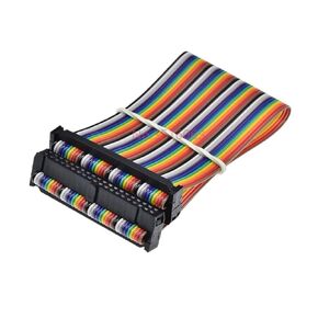 40P | 2P | Fc Color Line 2.54 6/8/10/16/20/26/40/50 Pin Flat Ribbon Jtag Isp Download Data Cable Dc3 IDC Box Header Computer Connector Wire New 2026 High for Reliable Electronic Component