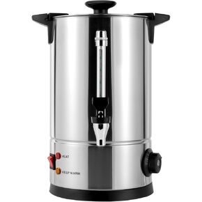 Commercial Stainless Steel Coffee Urn, 6L Coffee Maker Hot Water Urn Large Hot Coffee Dispenser Hot Beverage Dispenser for Home Party Office