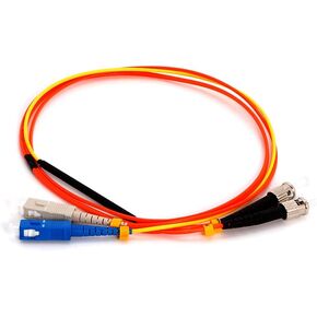 2m Singlemode SC to OM2 ST Duplex Mode Conditioning Fiber Optic Patch Cable, 1 Pack