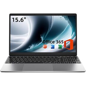 15.6 Inch Laptop with Office 365, 4GB RAM, 128GB Storage Expandable 1TB, 5205U Processor, HD Display, Windows 11 Laptops Computer, Wi-Fi 5, BT4.2, Numpad, Type-C, for Business and Students.