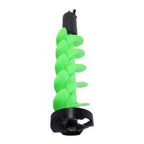 Cordless Nylon Ice Drill Auger, 6in Diameter 29in Length Ice Auger Drill Bit Electric Ice Fishing Auger with Drill Adapter, Blade Guard & Replaceable Blade Kits