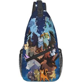 Wings Of Fires Sling Backpack Crossbody Sling Bag, Shoulder Bag Chest Bag Daypack Fanny Pack Cross Body Bag For Women Men