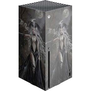 Skinit Decal Gaming Skin Compatible with Xbox Series X Console - Officially Licensed Gothic Queen with Silver Dragon by Nene Thomas Design