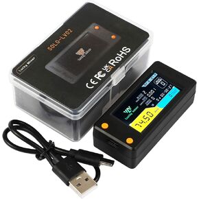 Bitcoins Miner 78KH/S Lucky Miner LV02 Solo Miner with 1.9 inch Full-Color LCD Display Asic Miner 1Watt Low Power Consumption Crypto Miner Mini Lottery Device Type-C USB Connection, Black
