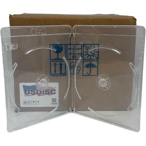 Blu-ray Cases Standard 11mm, Double 2 Disc, Clear, Pack of 400