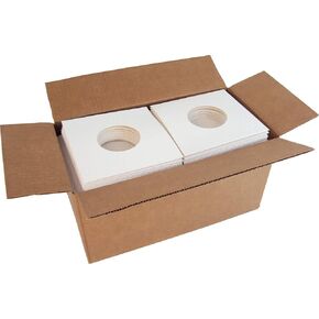 (25) 7" Heavyweight Record Jackets - White with Center Hole - #07JWWHHH