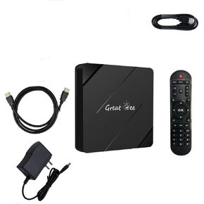 Acum 4K Smart TV Box Arabic Everyday Muslim H313 Chip Dual Band WiFi 2GB RAM 16GB ROM Senior Friendly Remote