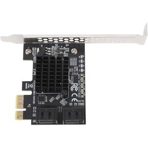 Hard Disk Conversion Card, 88SE9215 Chip 6Gbps Serial ATA 3.0 Expansion Card with Low Profile Bracket for PC