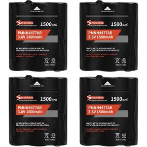 4-Pack PMNN4477AR Battery 1500mAh Upgraded for Motorola Talkabout T200 T260 T265 T270 T280 T400 T402 T460 T465 T470 T475 T480 T500 T503 T600 T800 T801 Rechargeable Battery 3.6V