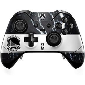 Skinit Decal Gaming Skin Compatible with Xbox One Elite Controller - Officially Licensed NBA Golden State Warriors Marble Design
