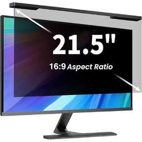 Hanging 21.5 Inch Computer Privacy Screen Filter, Hanging Computer Screen Privacy Cover, Compatible with, 21.5 Inch 16:9 Widescreen Monitors, Protect Eyes from Glare and Blue Light