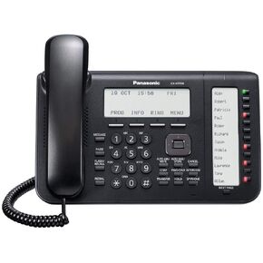 Panasonic KX-NT556-B 6-LINE LCD Display Display IP هاتف (أسود) (متجدد)