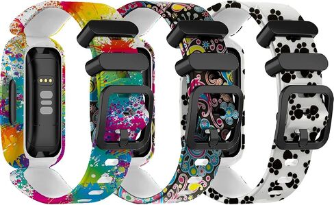 E ECSEM Watch Wristbands Compatible with Fitbit Ace 3 Band Replacement Adjustable Sport Strap Breathable Silicone Bands for Fitbit Ace 3 in Saudi Arabia