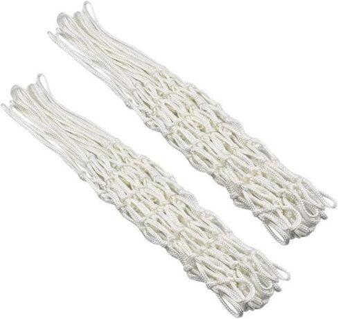 2 Pcs Heavy Duty Basketball Hoop Net 12 Loop Standard Indoor or Outdoor Nylon Braided Multicolor Duty Basketball Net Strong and Durable Replacement Basketball Net Basketball Accessories in Saudi Arabia